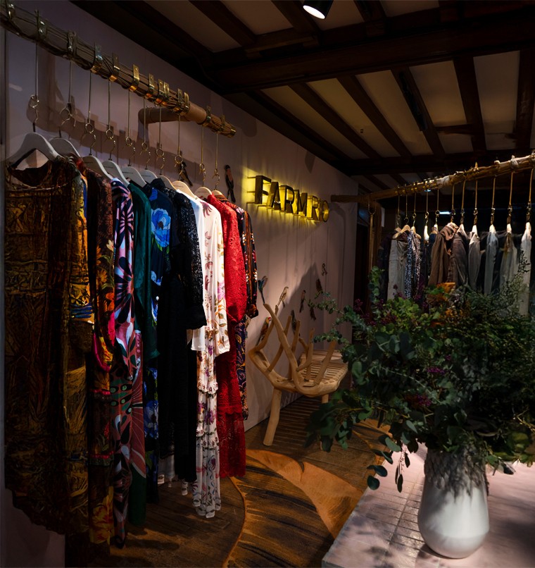 Chameleon installation / Liberty London