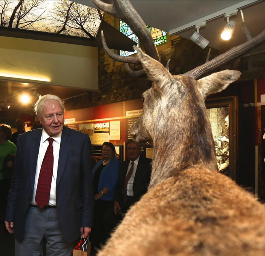 Sir David Attenborough opening the new Bradgate Park Visitor Centre - September 2016